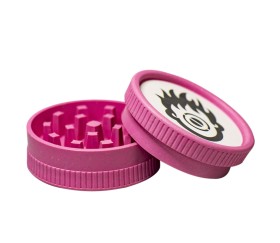 Grinder biodegradable de 55 mm, dos piezas, color rosa