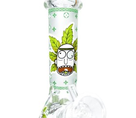 Bong de Cristal Beaker Rick Fosforescente