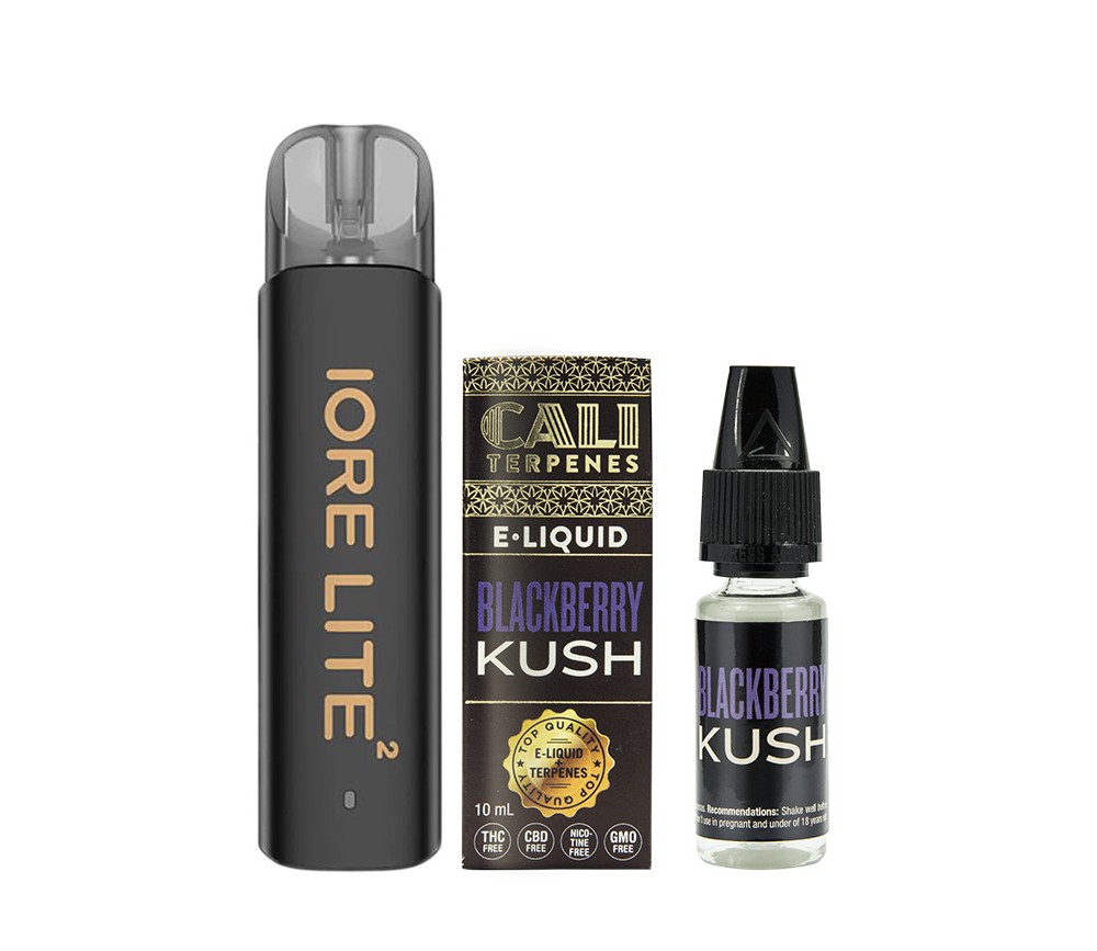 Pack Vaper Reutilizable + Eliquid con Terpenos - Blackberry Kush