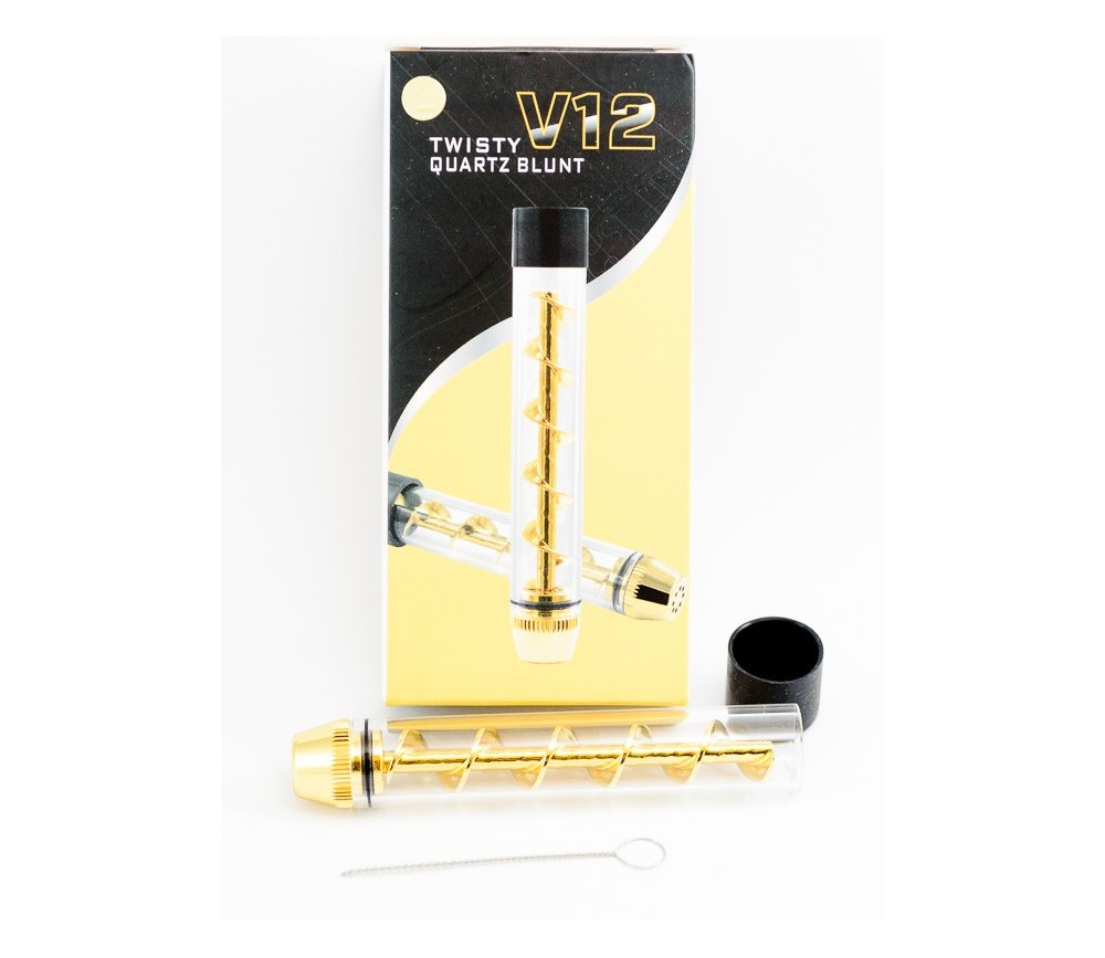 V12 Twisty Quartz Blunt