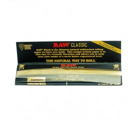 Raw Black King Size Papel de fumar extra fino - Grow Barato