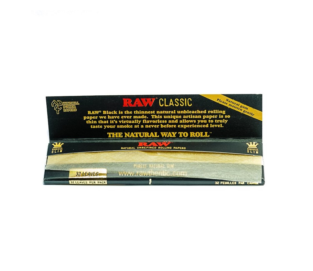 PAPEL RAW CLASSIC BLACK KING SIZE