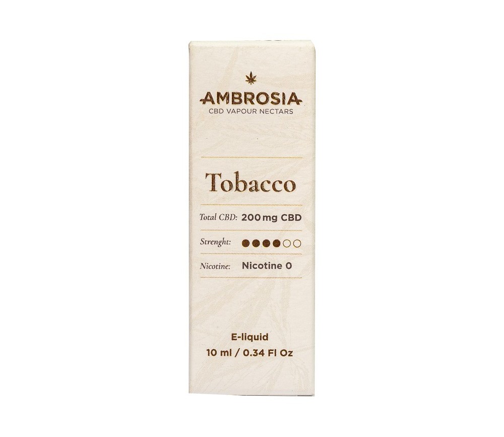 AMBROSÍA CBD E-LIQUID SABOR TABACO