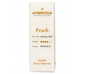 AMBROSÍA CBD E-LIQUID SABOR PEACH (MELOCOTÓN)