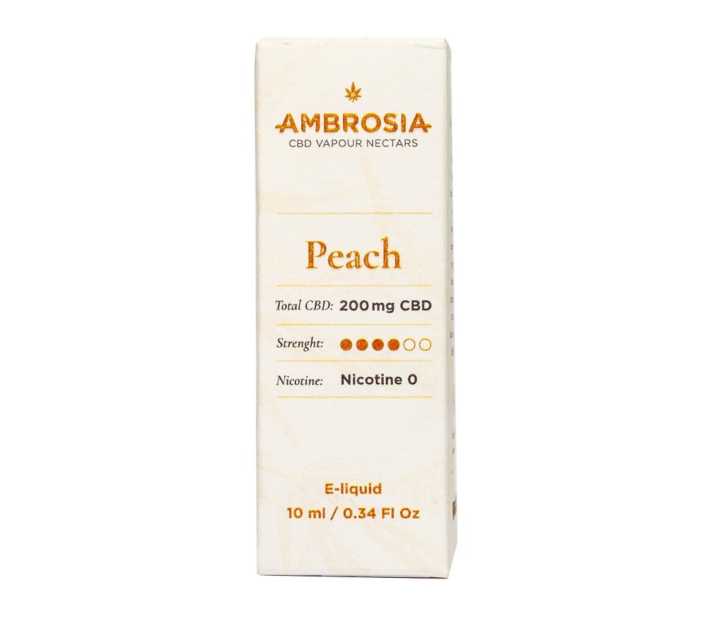 Ambrosía CBD e-Liquid sabor Peach (melocotón)