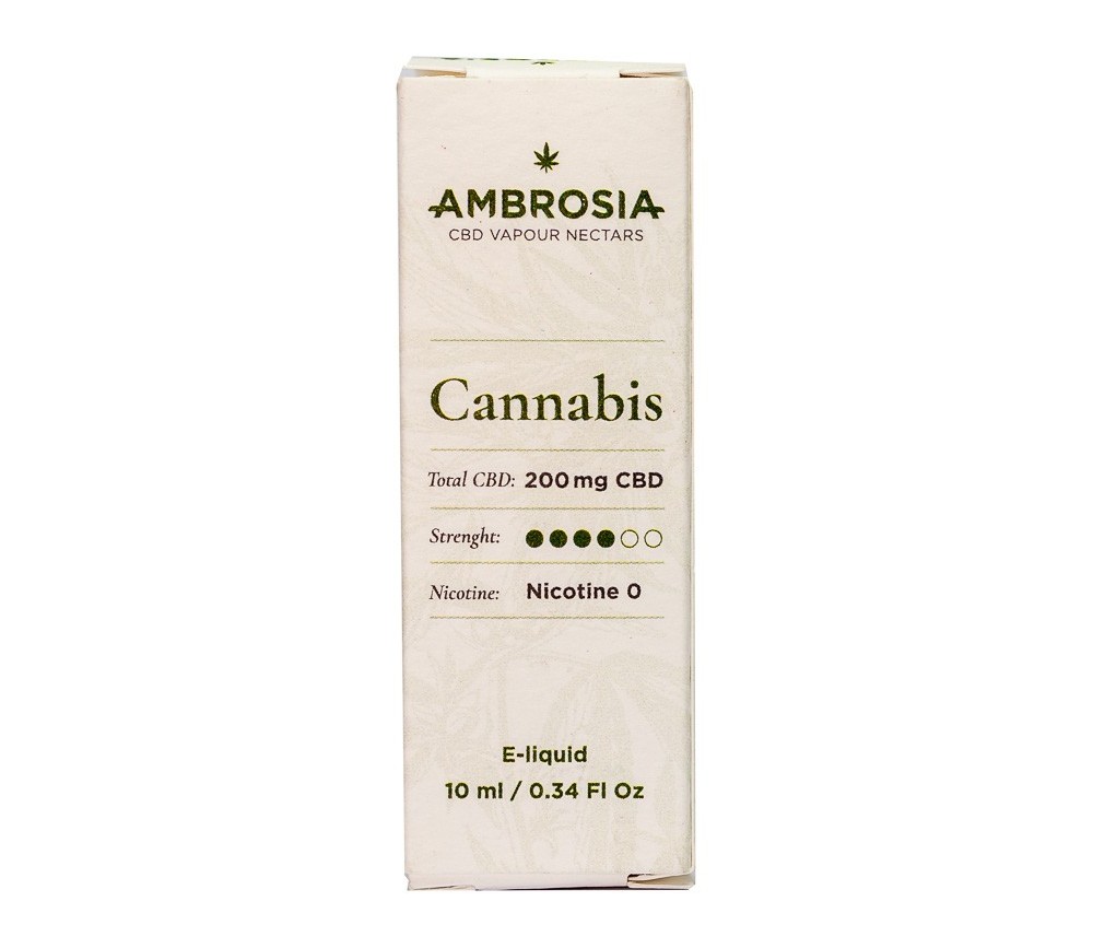 AMBROSÍA CBD E-LIQUID SABOR CANNABIS