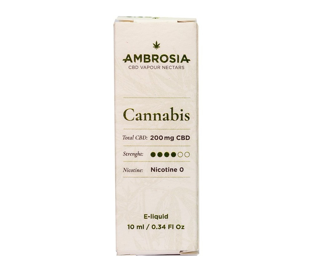 Ambrosía CBD e-liquid Sabor Cannabis
