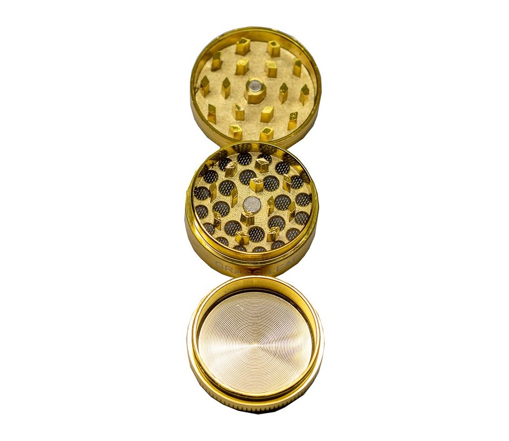 GRINDER DORADO HOJA 30MM 3 PARTES