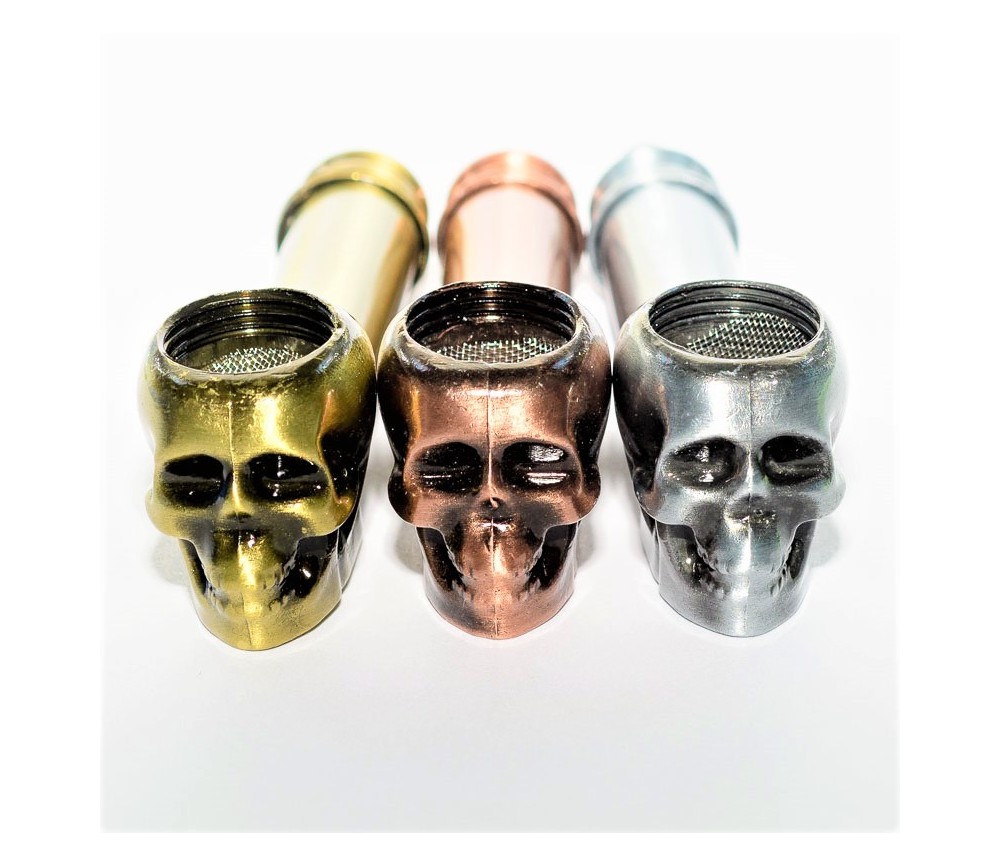 PIPA METAL CALAVERA 8,5CM