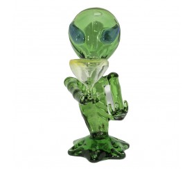 BONG CRISTAL ALIEN VERDE 15 CM