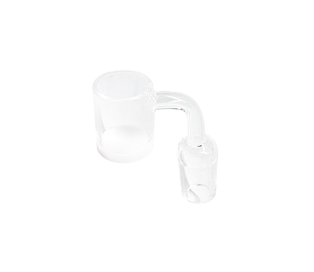 Banger de Base Blanca Plana de Cuarzo Macho 19 mm