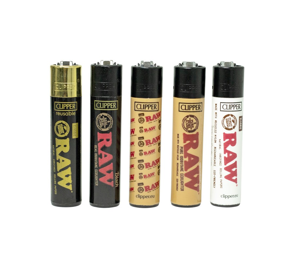 Colección de Mecheros Clipper RAW - La Huerta Grow Shop