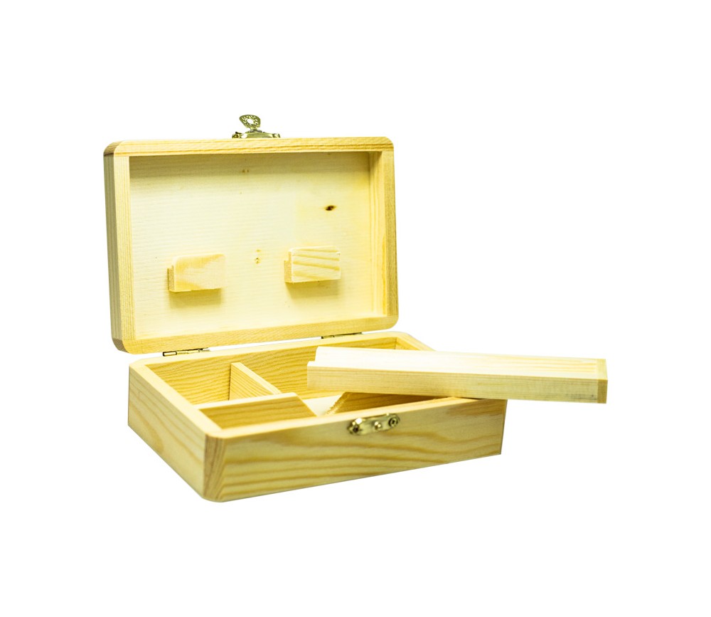 Caja de Madera Roll Tray Medium 15x10cm