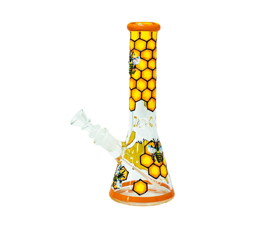 Bong Cristal Abeja 25cm Bee Hive Pro Bong Cristal Abeja 25cm Bee Hive Pro