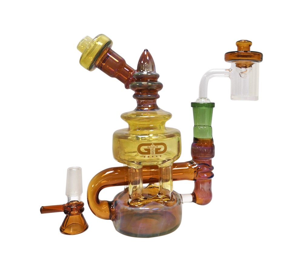 BONG OILER LATERN BUBBLER 17CM BANGER Y CARB