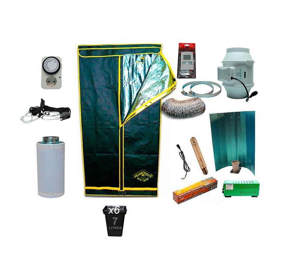 Kit 1 Armario Pure Tent 80x80x180cm 400w V2 Estuco