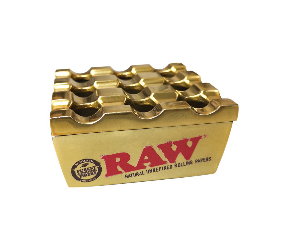 CENICERO RAW METAL DORADO