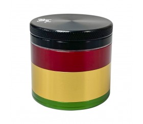 Grinder Aluminio 4 Pcs Rasta Liso - La Huerta Growshop