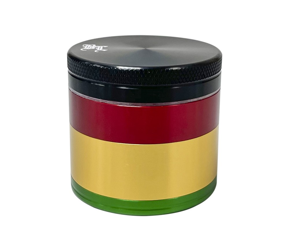 Grinder Aluminio 4 Pcs Rasta Liso - La Huerta Growshop