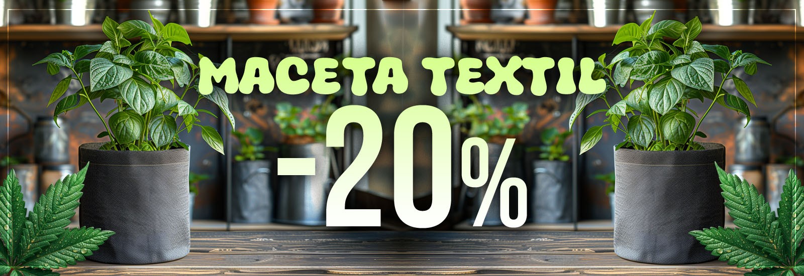 Maceta textil